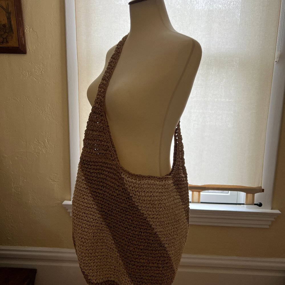 Nordstrom Natural Straw Hobo Bag